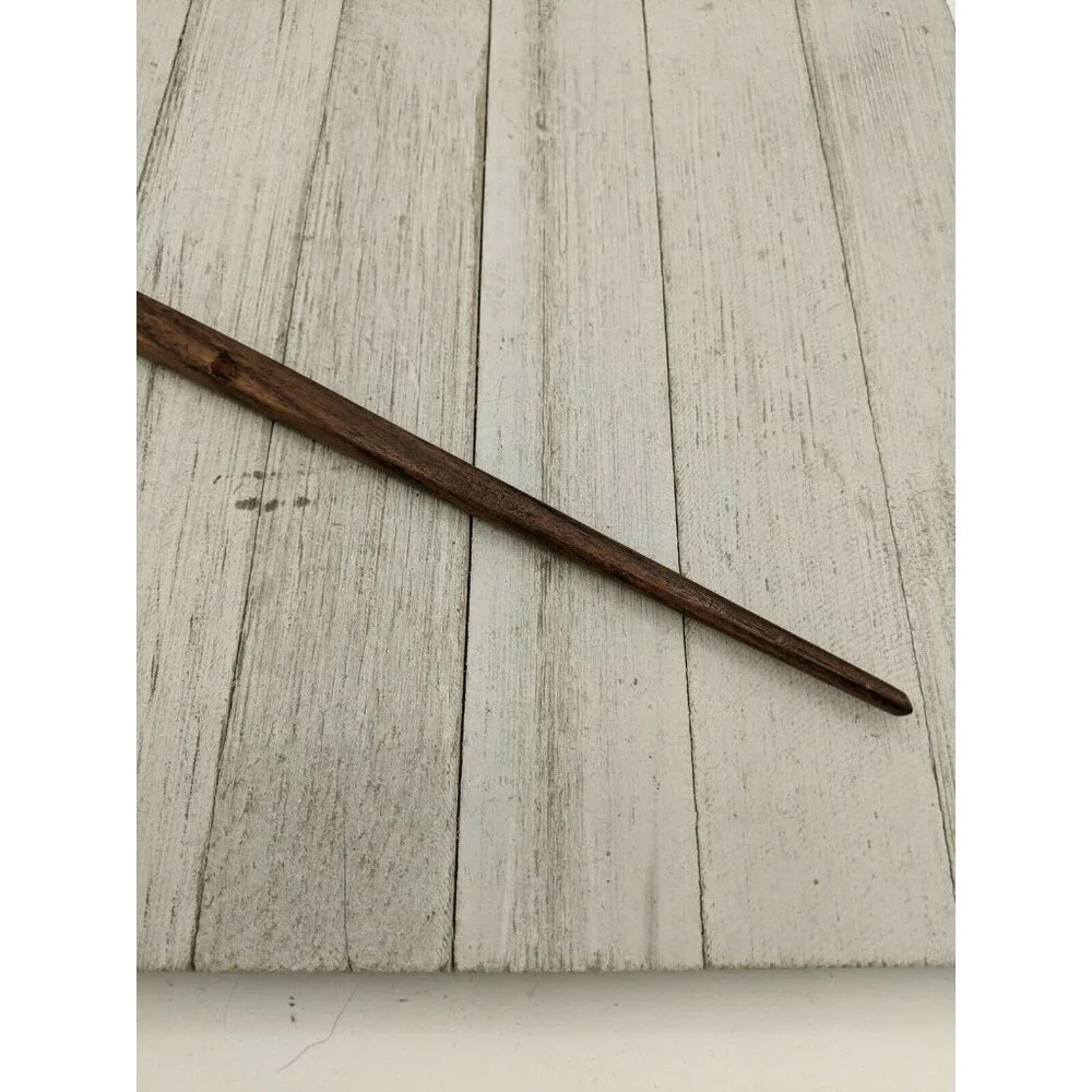 Stainless Steel Salad Server Fork with Wood Handle 13 1/4
